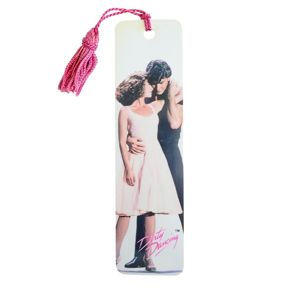 Vintage 80s Dirty Dancing Bookmark Patrick Swayze Jennifer G 1988 Antioch H-1156